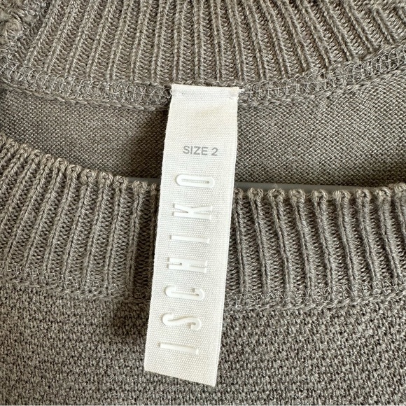 Ischiko Oska Size 2 100% Cotton Textured Sweater Top Lightweight Germany - Picture 2 of 5
